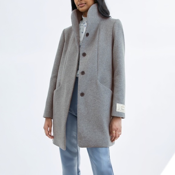 Aritzia Jackets & Blazers - Aritzia Wilfred The Cocoon Coat in Dark Gray Wool Quiet Luxury Small Gently Used